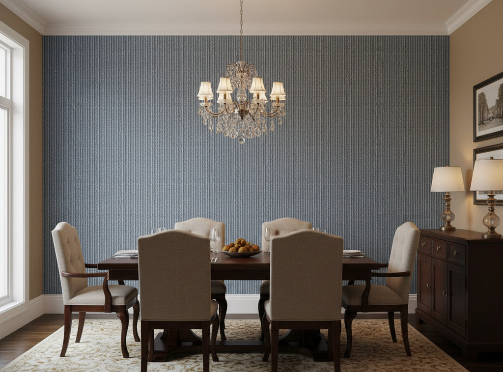 Santa Squares - Silver - dining room room setting