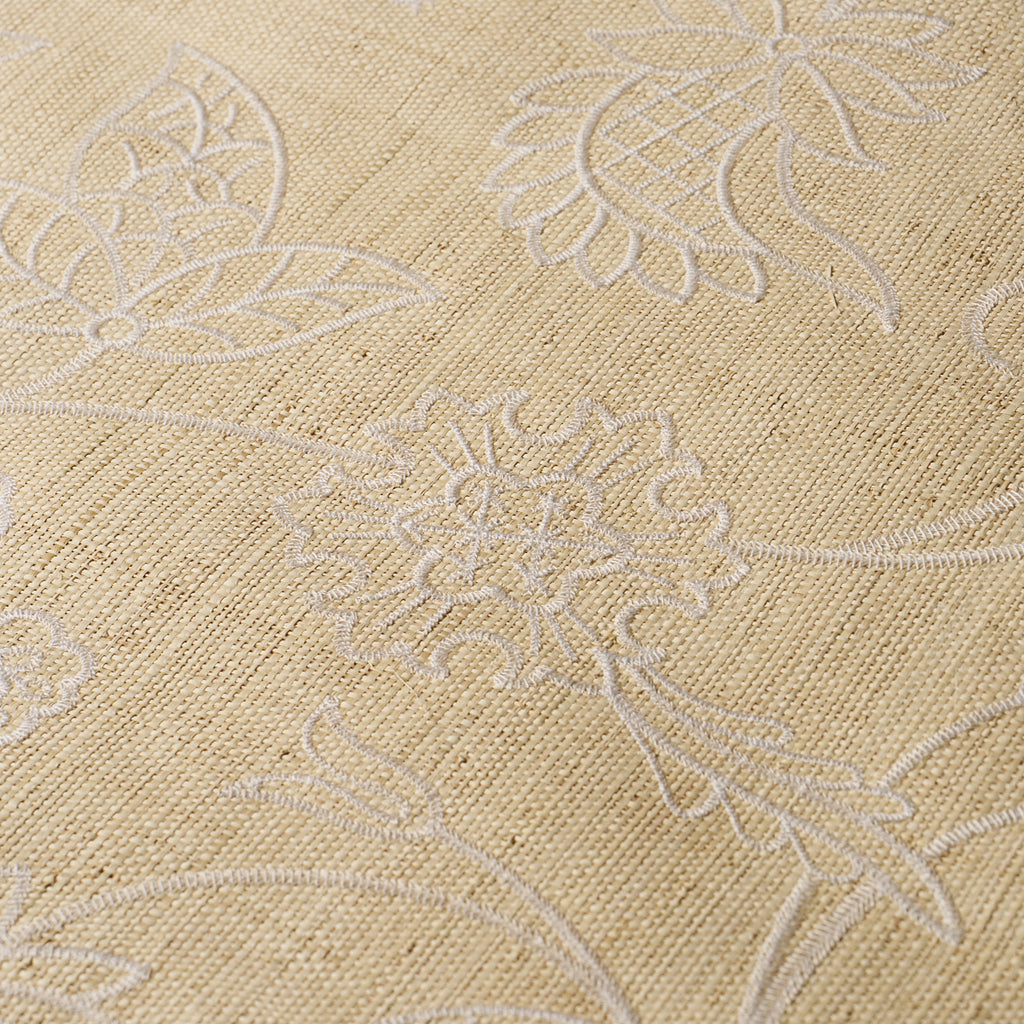 SCONSET EMBROIDERED RAFFIA NATURAL | Schumacher - Image 8