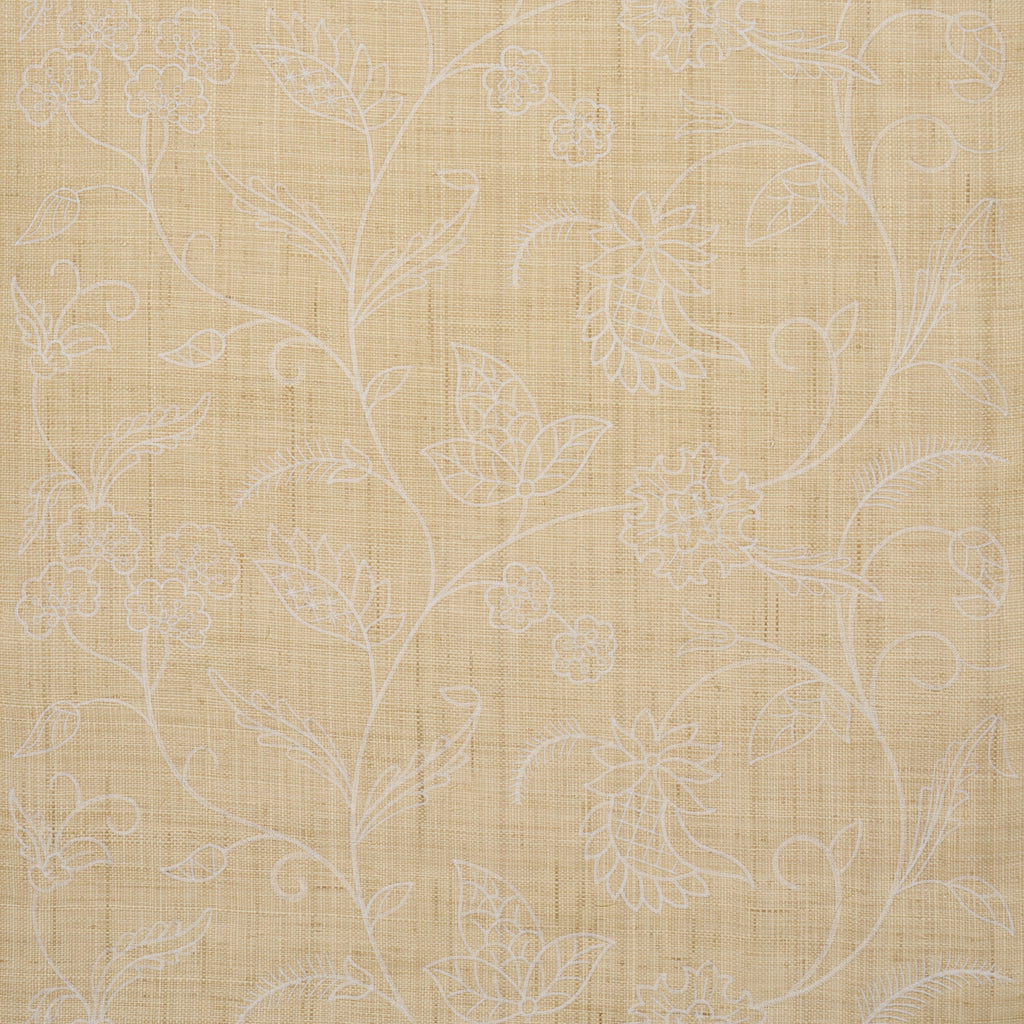 SCONSET EMBROIDERED RAFFIA NATURAL | Schumacher - Image 1