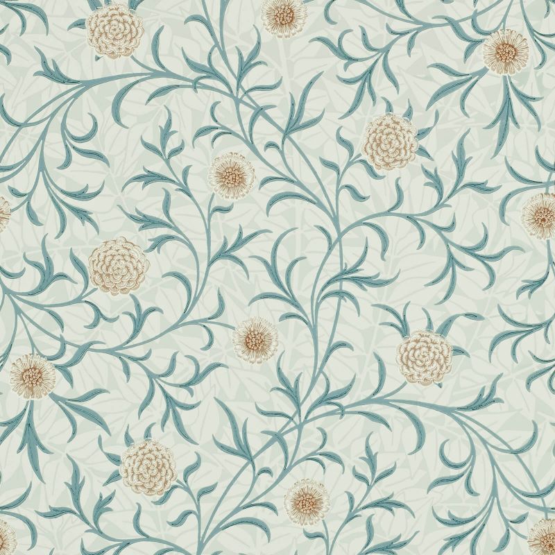 Scroll Wallpaper Slate Loden | William Morris