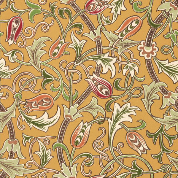Scrolling Tulip Gold | Morris & Co.