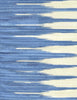 Ikat Stripe Two Color, Sea Blue / Pale Ivory