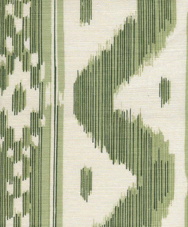 Bali Hai Sea Green on Tint Screen Printed - Off-White Fabric | China Seas