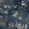 Sea Life Navy Wallpaper | Brand McKenzie
