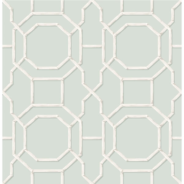 Seafoam Sanya Peel and Stick Wallcovering | Jeffrey Stevens - Image 2