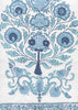 Seaside Turquoise Navy on Ivory