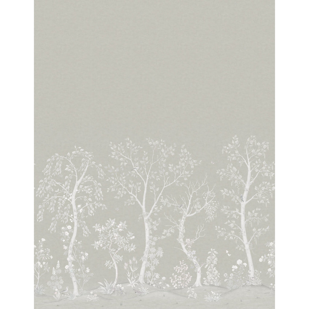 Seasonal Woods Silk Platinum | Cole & Son