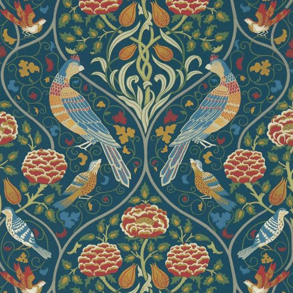 Seasons By May Indigo Wallcovering | William Morris