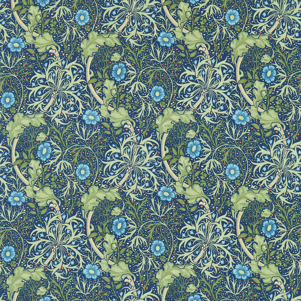 Morris Seaweed Cobalt/Thyme | Morris & Co.