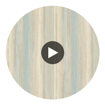 Sebago Aqua Dry Brush Stripe Wallcovering Circular Swatch | LA Walls