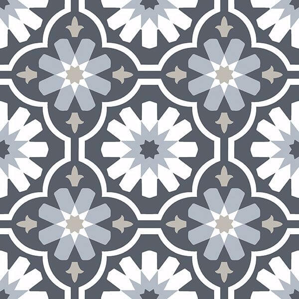 Sevilla Peel & Stick Floor Tiles | Jeffrey Stevens Wallcovering