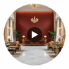 Sidmouth Acoustical | Hollywood Wallcoverings Circular Swatch | Hollywood Wallcoverings