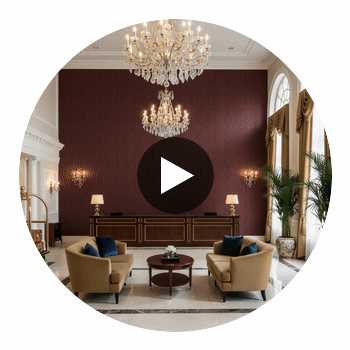 Sidmouth Acoustical | Hollywood Wallcoverings Circular Swatch | Hollywood Wallcoverings