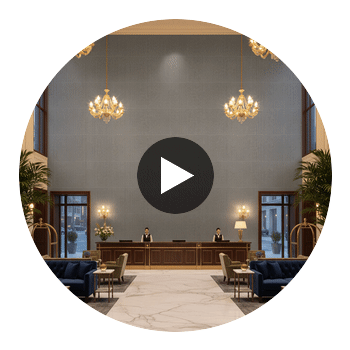 Sidmouth Acoustical | Hollywood Wallcoverings Circular Swatch | Hollywood Wallcoverings