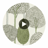 Silhouette Seaglass Forest — Harlequin Circular Swatch | Harlequin