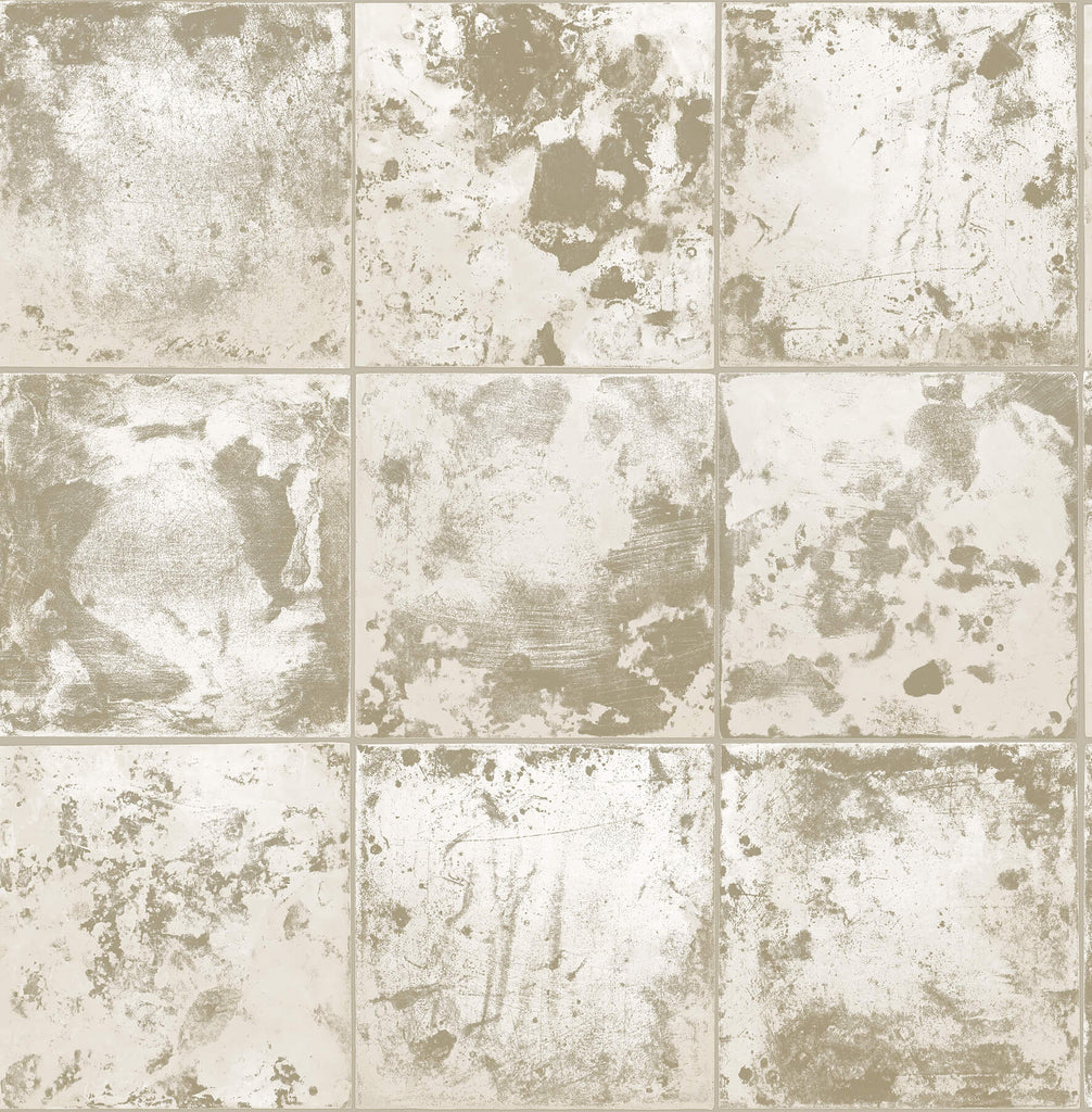 Silver Metal Sheet Peel and Stick Wallcovering | Jeffrey Stevens - Image 1