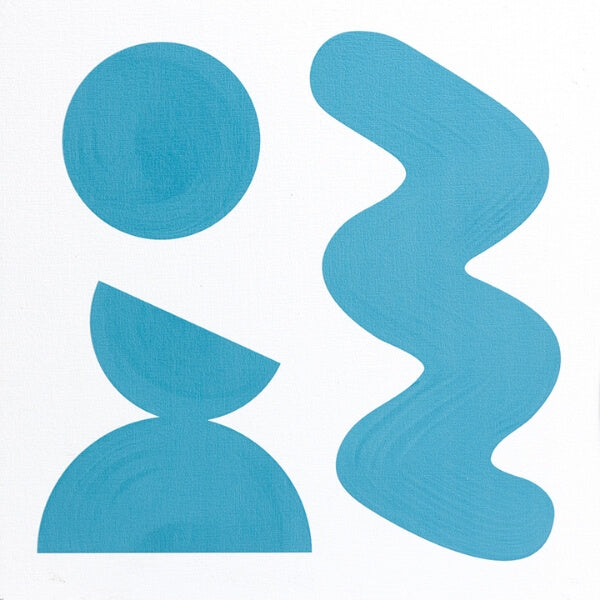Sky Blue Peel and Stick Floor Tiles | Jeffrey Stevens Wallcovering