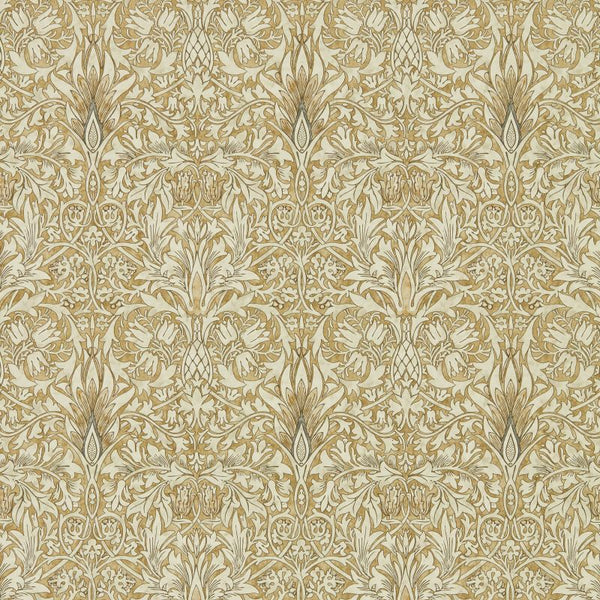 Snakeshead Wallpaper Linen Gold | William Morris