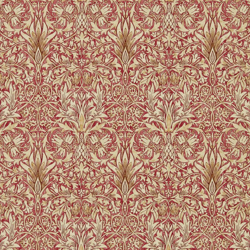 Snakeshead Wallpaper Gold Madder | William Morris