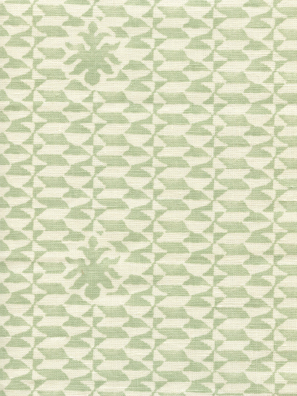 Carlo II, Soft French Green on Tint Wallcoverings | Quadrille
