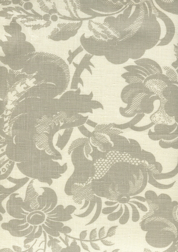 Des Gardes, Soft Gray on Tint Fabric | Quadrille