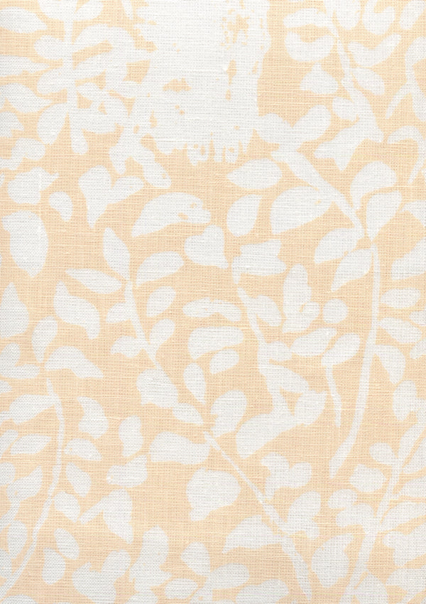 Arbre de Matisse Reverse Soft Peach on White Screen Printed Fabric | China Seas