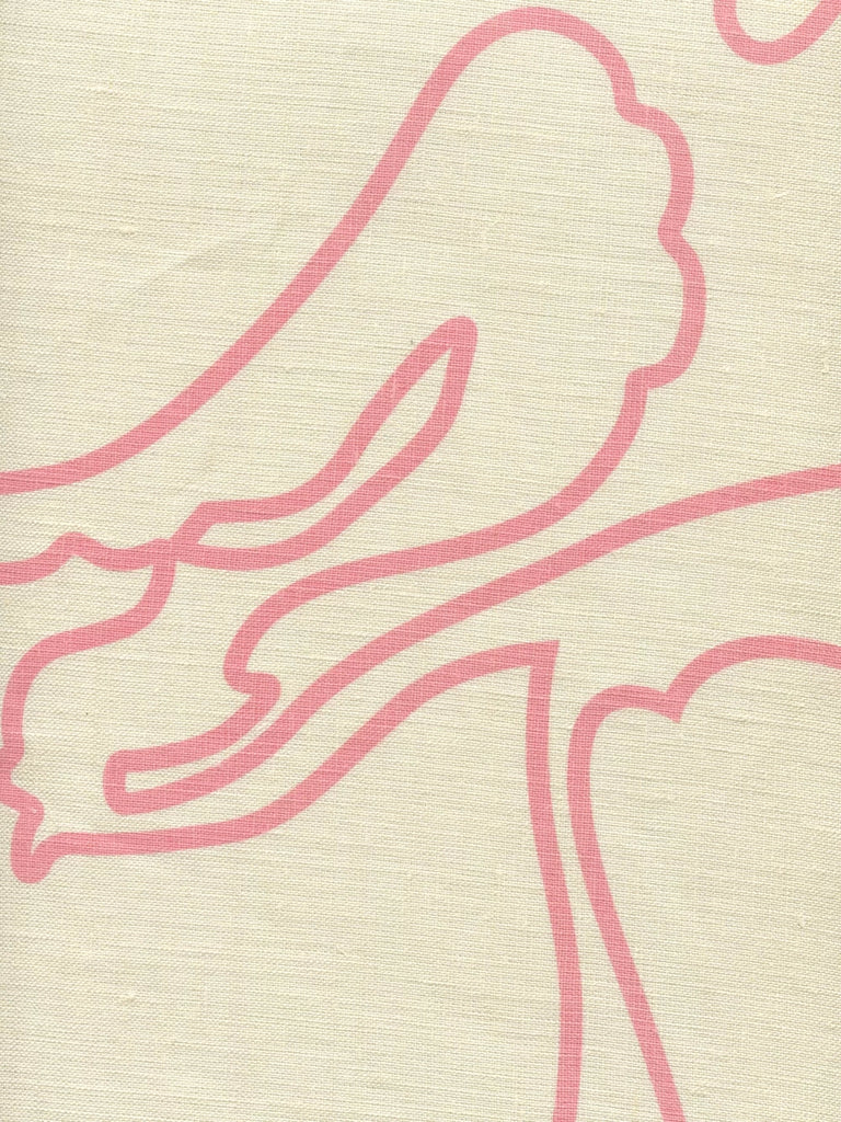 Soft Pink on Tan Linen