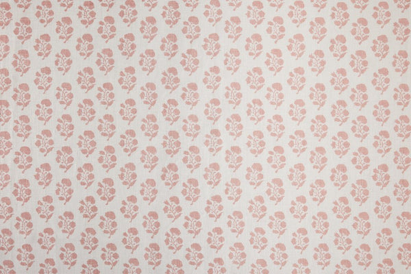 Soft Pink on White Linen Wallcoverings | Home Couture