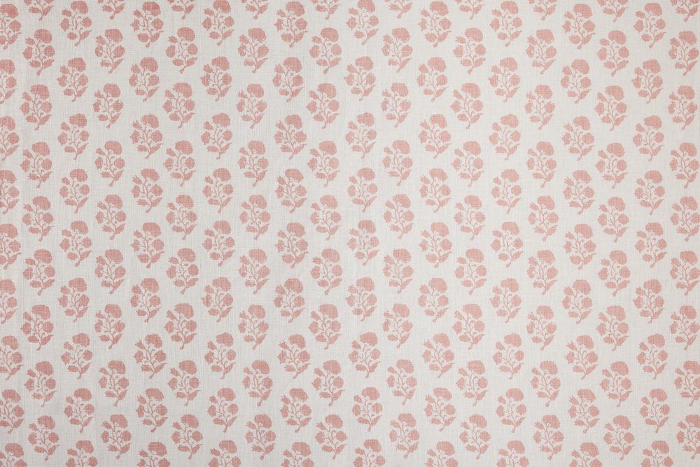 Soft Pink on White Linen