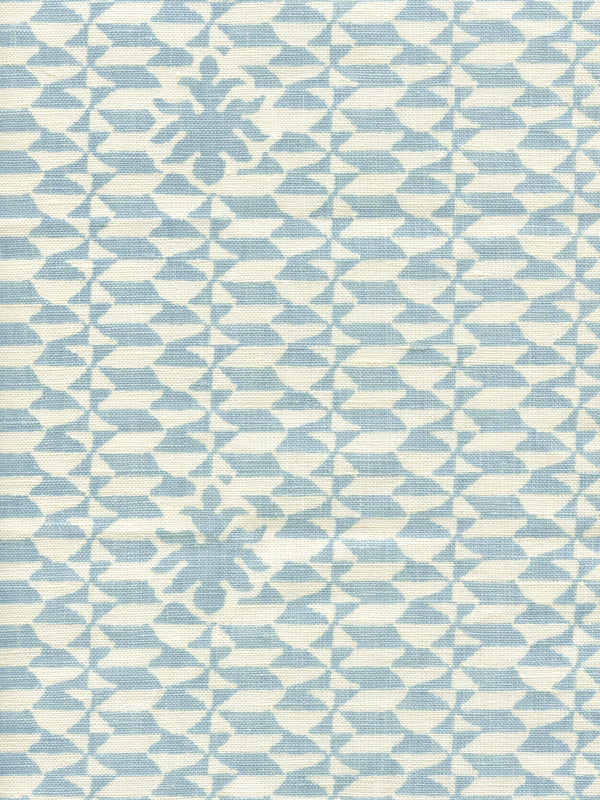 Carlo II, Soft Windsor Blue on Tint Wallcoverings | Quadrille