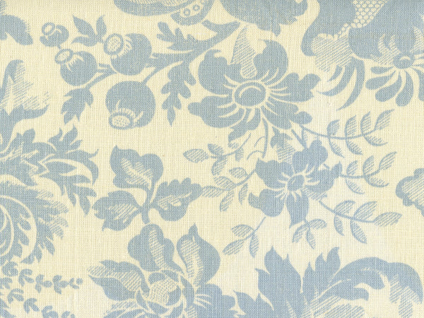 Des Gardes, Soft Windsor Blue on Tint Fabric | Quadrille
