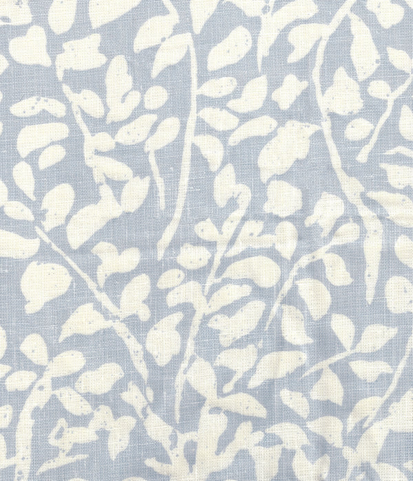 Arbre de Matisse Reverse Neutral Soft Windsor Blue on Tinted Linen Screen Printed Fabric | China Seas