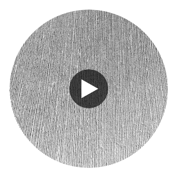 Sonya's Striated Vertical Woven Textile Stripe | Phillipe Romano Circular Swatch | DW