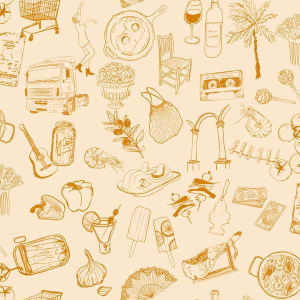 Souvenirs Yellow Wallcovering | Tres Tintas