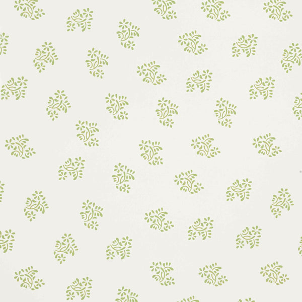 Dolly Flower Wallcovering Lettuce Green | Sister Parish