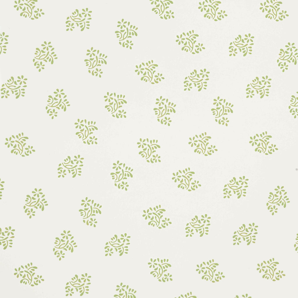 Dolly Flower Wallpaper Lettuce Green