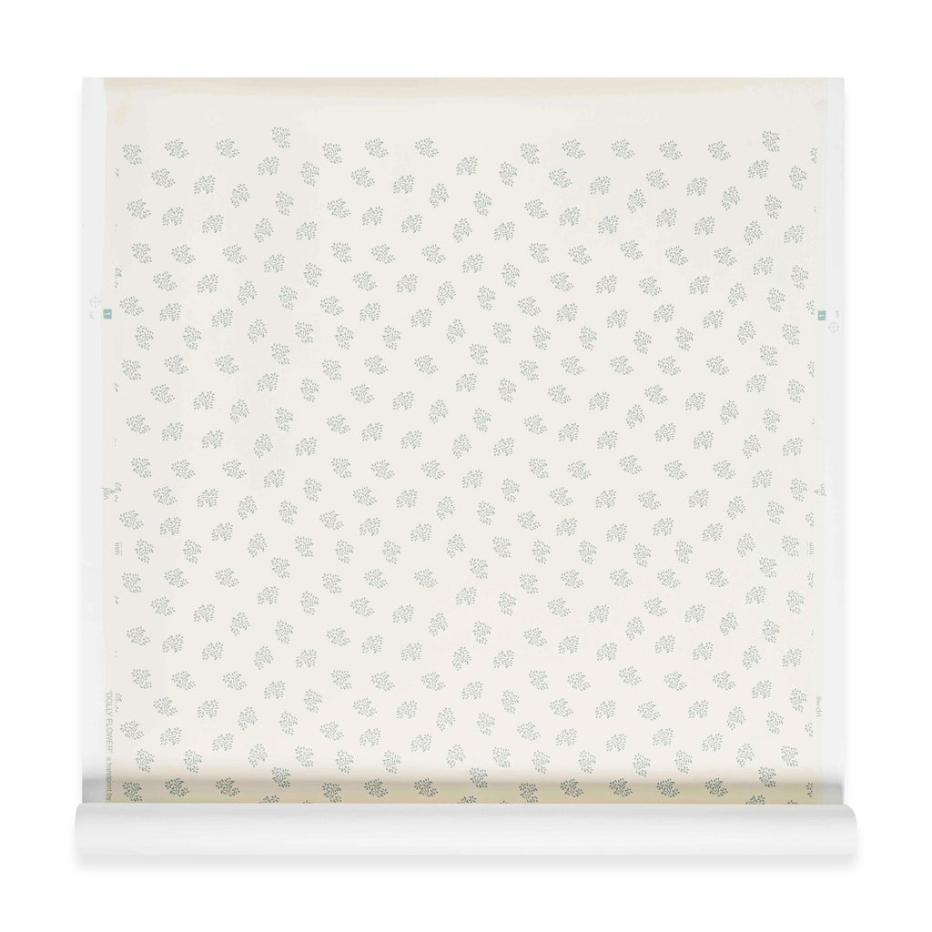 Dolly Flower Wallpaper Lettuce Green