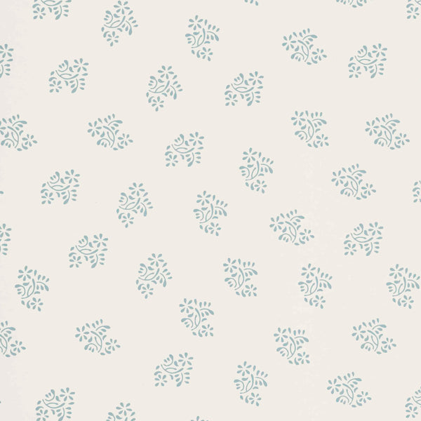 Dolly Flower Wallcovering Seafoam | Sister Parish