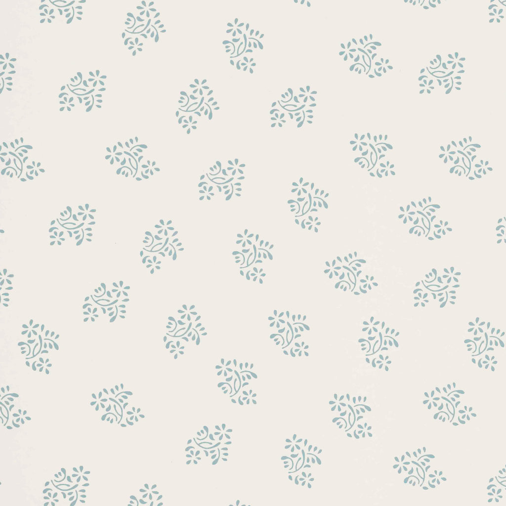 Dolly Flower Wallpaper Seafoam