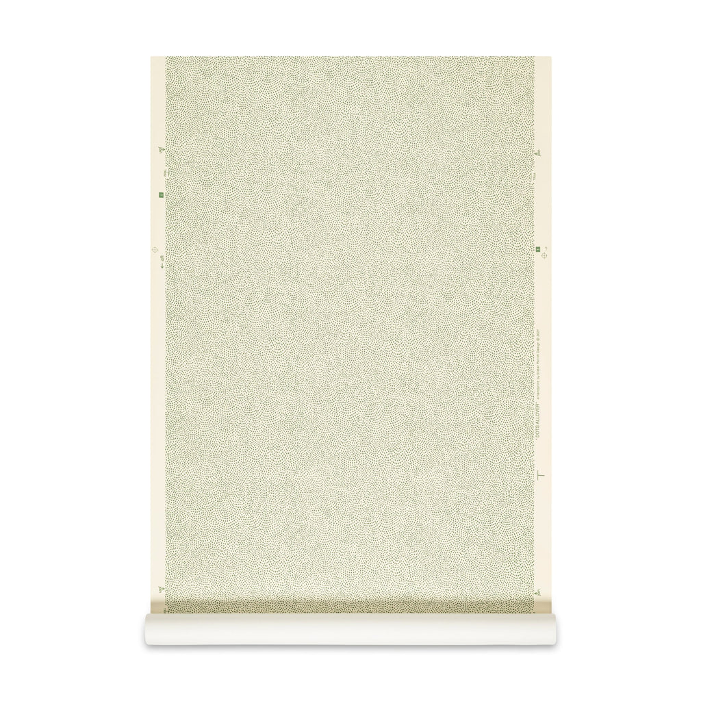 Dot All Over Wallpaper Green