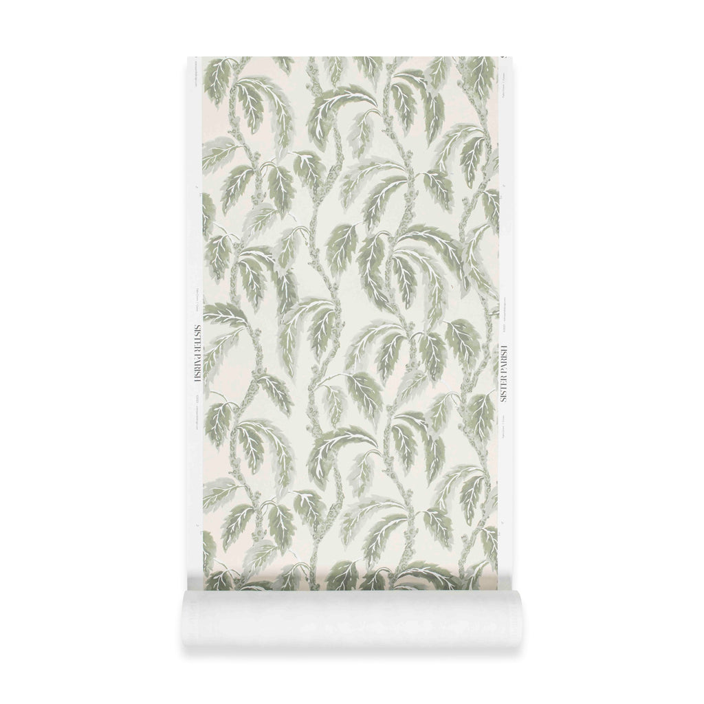 Palm Grove Wallpaper Green