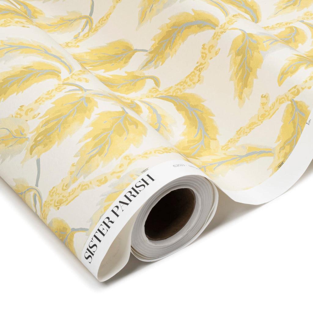 Palm Grove Wallpaper Yellow