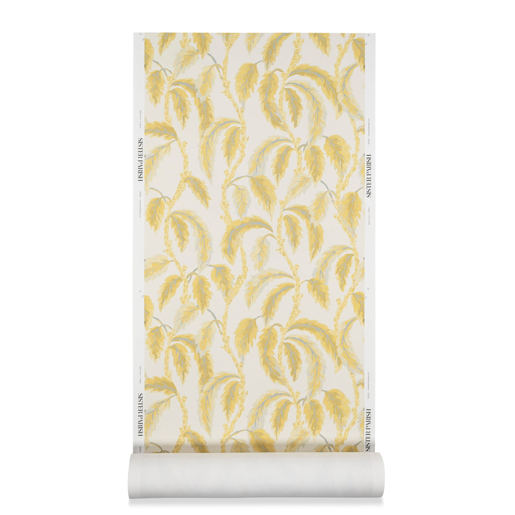 Palm Grove Wallpaper Yellow