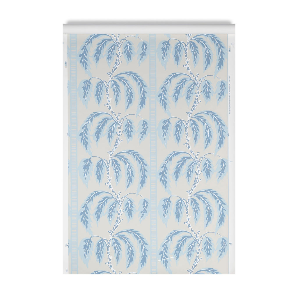Palms Wallpaper Cornwall Blue