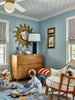 Serendipity Wallpaper Blue Orange