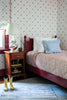 Serendipity Wallpaper Blue Red
