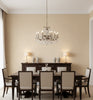 Spoleto Bone Horizontal Grasscloth Wallcovering | Fentucci - dining room room setting