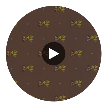 Spotted Orchid Brown Brown — Thibaut Circular Swatch | Thibaut
