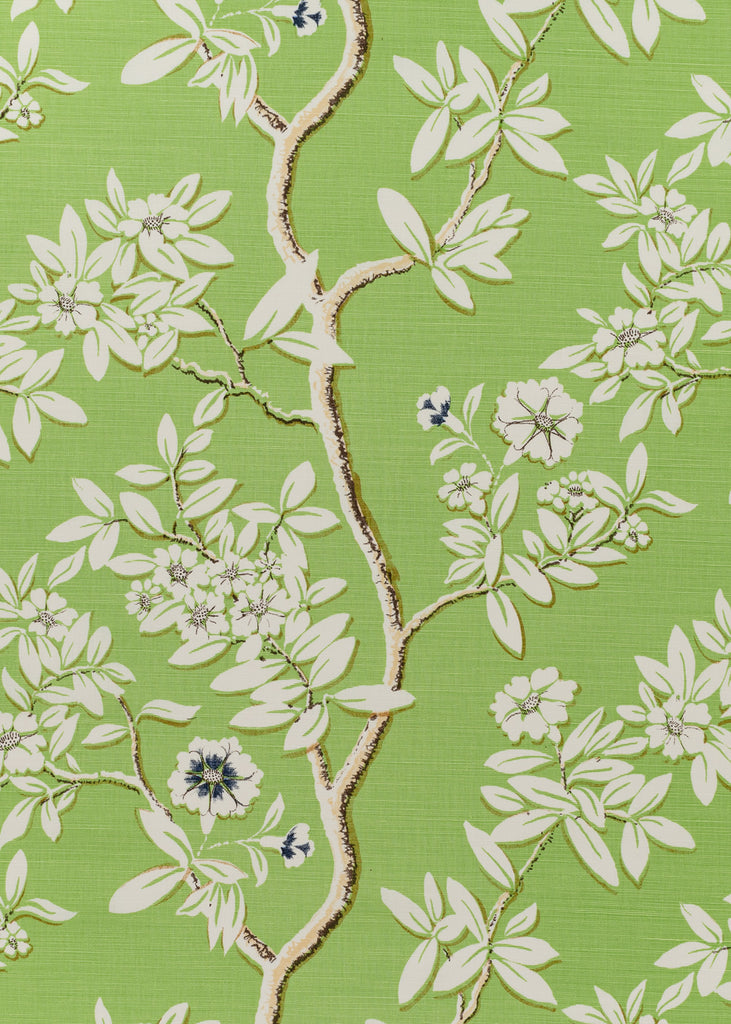 Spring Blossom, Spring Green/Tan on Light Tint