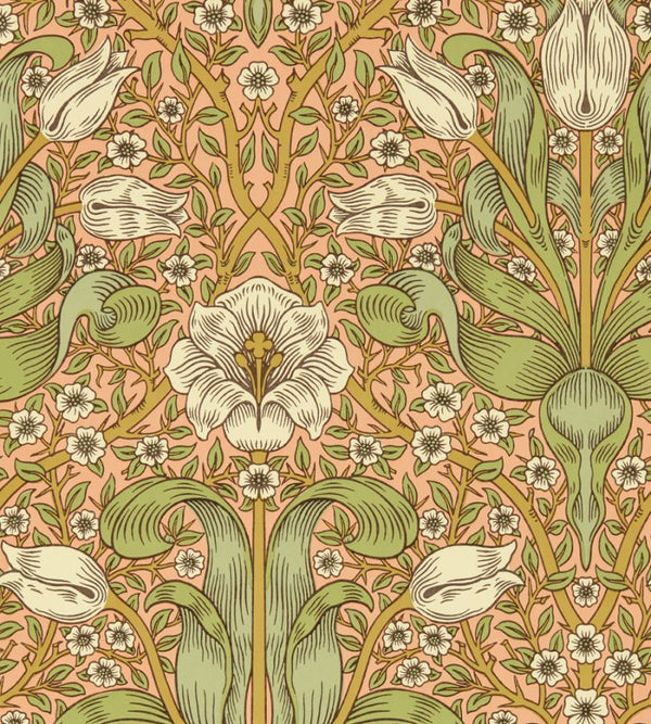Spring Thicket Punch Fruit Wallcovering | William Morris